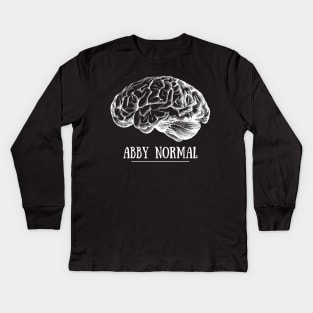 Abby Normal: Young Frankenstein Kids Long Sleeve T-Shirt